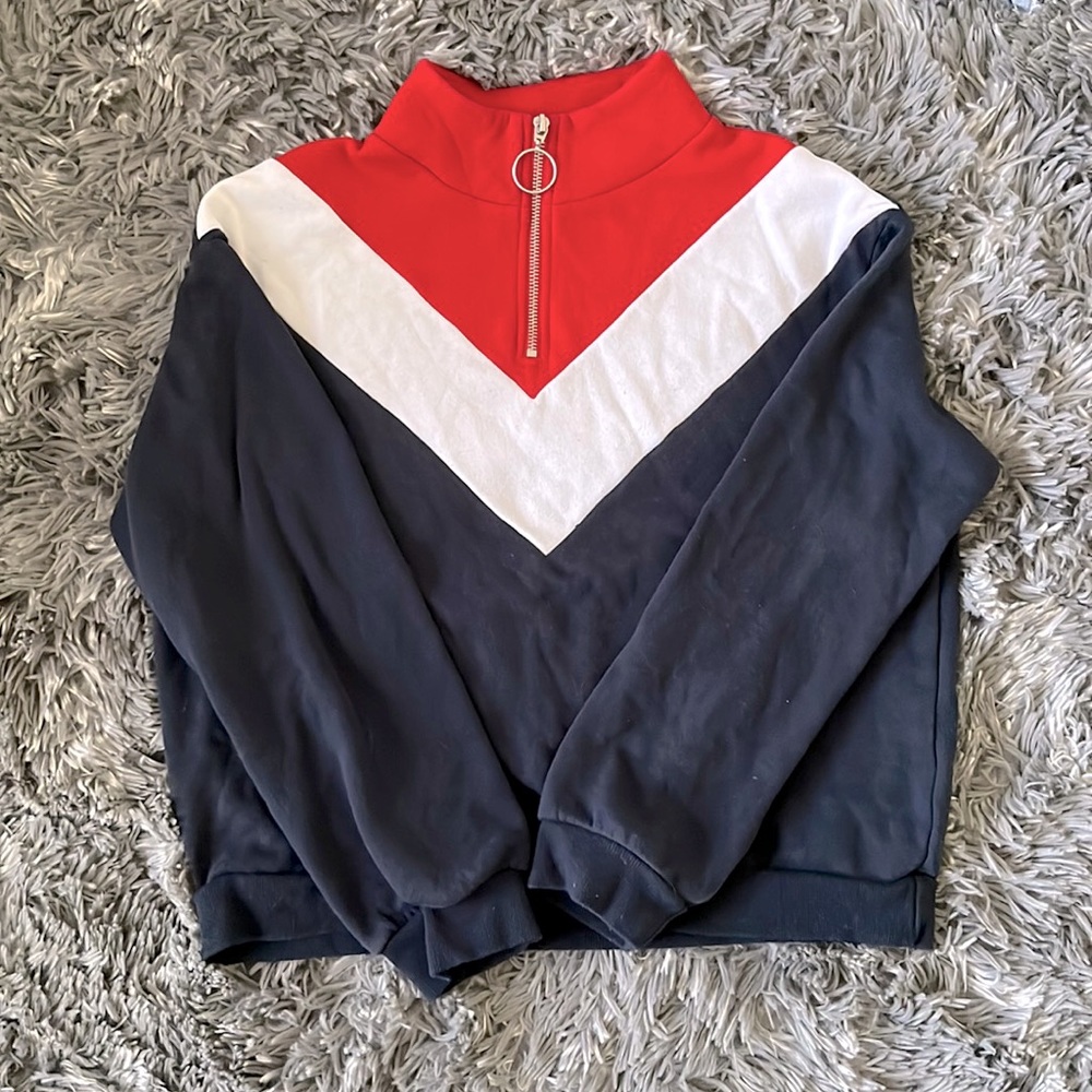 Sweatshirt with Ring Zipper
